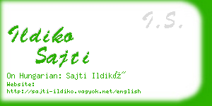 ildiko sajti business card